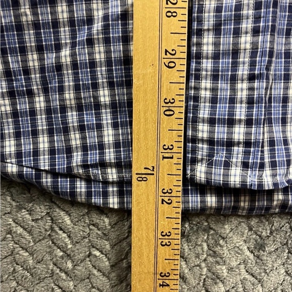 Ralph Lauren Custom Fit Men’s Short Sleeve Button  Shirt XL Plaid - Picture 5 of 6